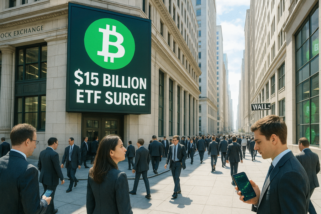 $15B Bitcoin ETF Investment Surge Shocks Wall Street